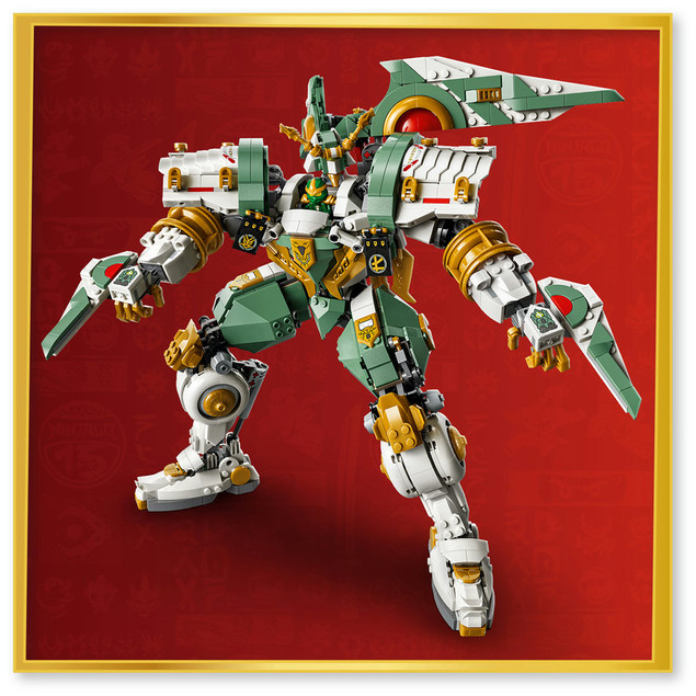LEGO NINJAGO 71860 Tytanowy Robot Lloyda: 15 lat NINJAGO – Zestaw Kolekcjonerski
