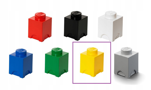 Pojemnik LEGO® Storage Brick 1 Stud Żółty 40011732