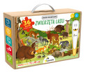 Zwierzęta lasu. Puzzle interaktywne Kakadu Magdalena Młodnicka