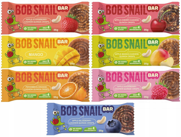 Batony Owocowe Bez Cukru Bob Snail Mix 7 Smaków