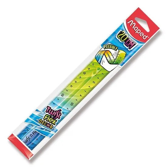 Maped Linijka Twis't Flex decor niełamliwa 20cm 