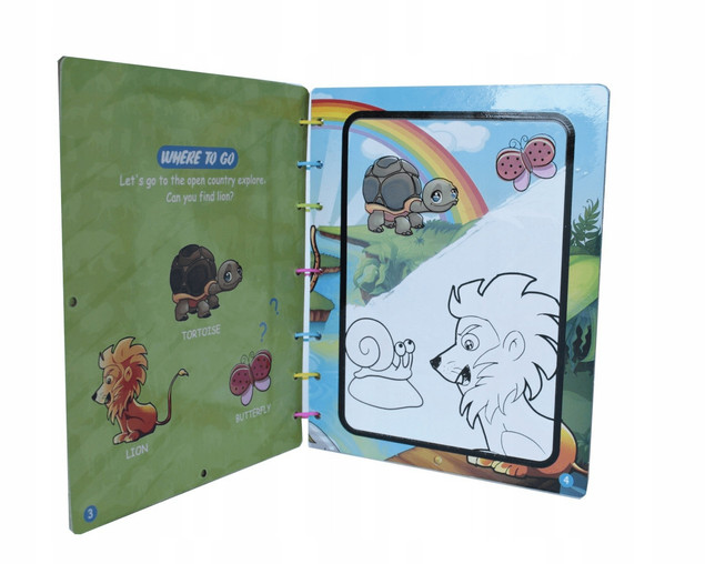 Askato Książeczka Z Pisakiem Wodnym - Kolorowanka Magiczne Zoo 3+