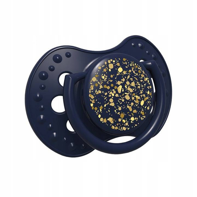  Smoczek silikonowy dynamiczny LOVI 0-3m 2 szt. Stardust Blue