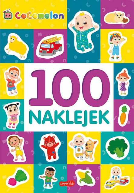 Cocomelon 100 Naklejek Książka Aktywnościowa 3+ HarperKids
