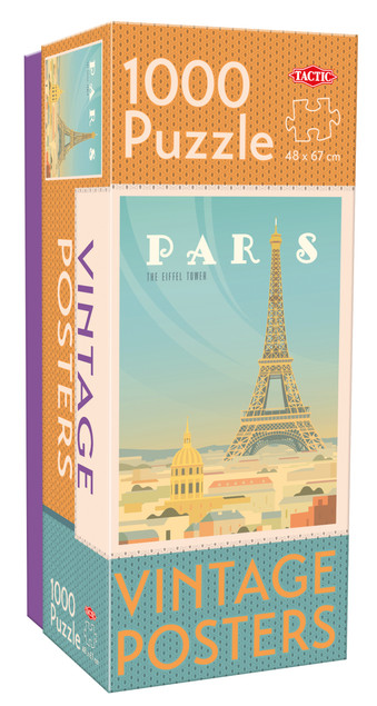 Puzzle Tactic Vintage Paris 1000 elementów – Układanka Widok Paryża