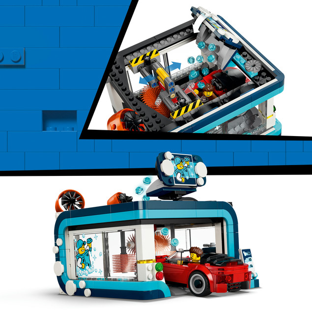 LEGO City 60497 Automatyczna Myjnia Samochodowa z Autami