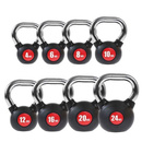 17031 KGC-4 KETTLEBELL GUMA Z CHROMOWANĄ RĄCZKĄ 4 KG HMS