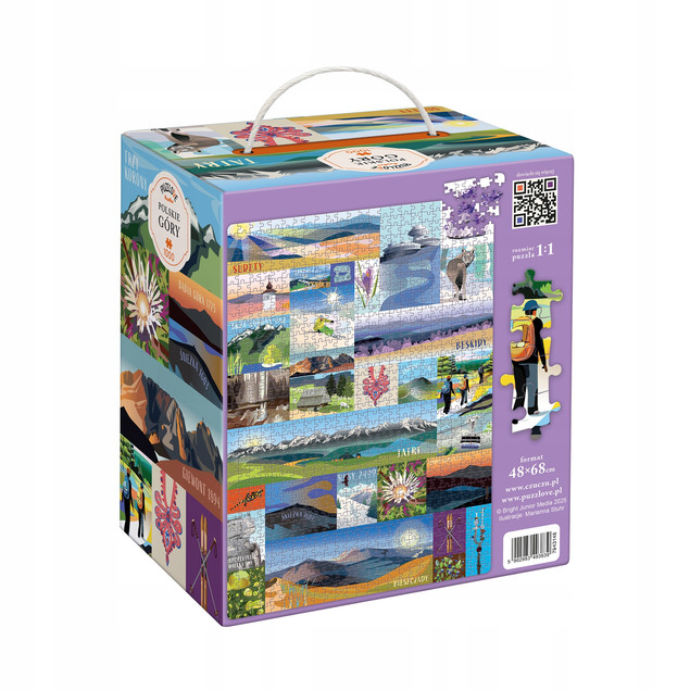 Puzzle CzuCzu Puzzlove Polskie Góry 1000 elementów Kartonowe
