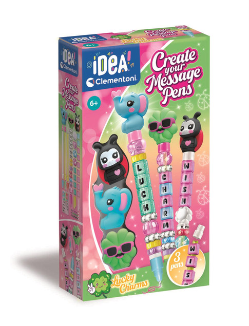 CLEMENTONI CREA IDEA Mini Fabryka Długopisów LUCKY CHARMS Zestaw DIY