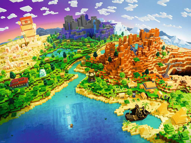 Puzzle 1500 elementów. World of Minecraft Ravensburger