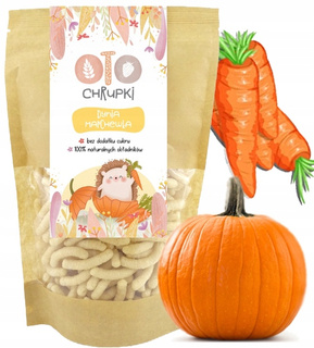 OTO CHRUPKI NATURALNE Dynia Marchewka BEZ CUKRU 25g Otolandia