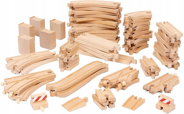 Zestaw torów Deluxe Brio World drewniane 36030