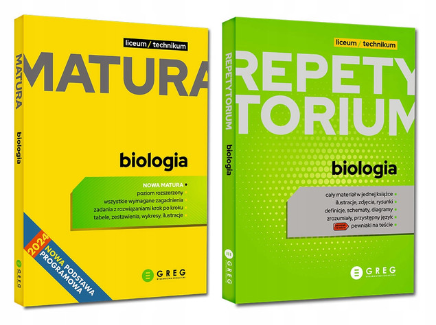BIOLOGIA Rozszerzona Liceum Matura 2026 Repetytorium Maturzysty 2w1 Komplet