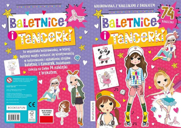 Kolorowanka. Baletnice i Tancerki