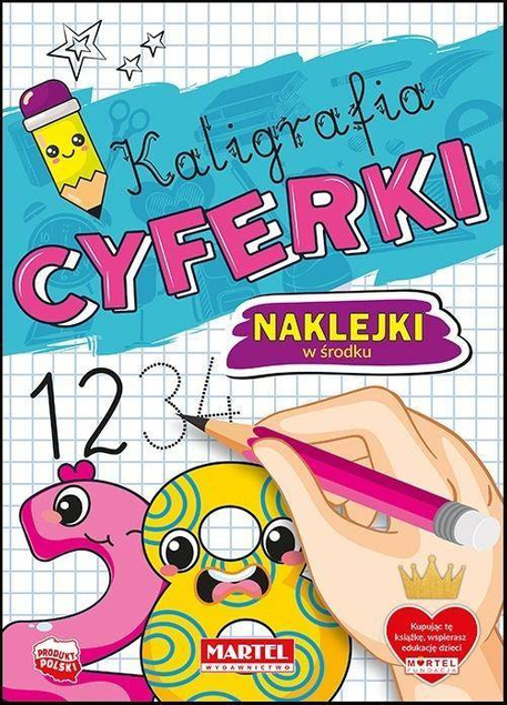 Kaligrafia. Cyferki z naklejkami