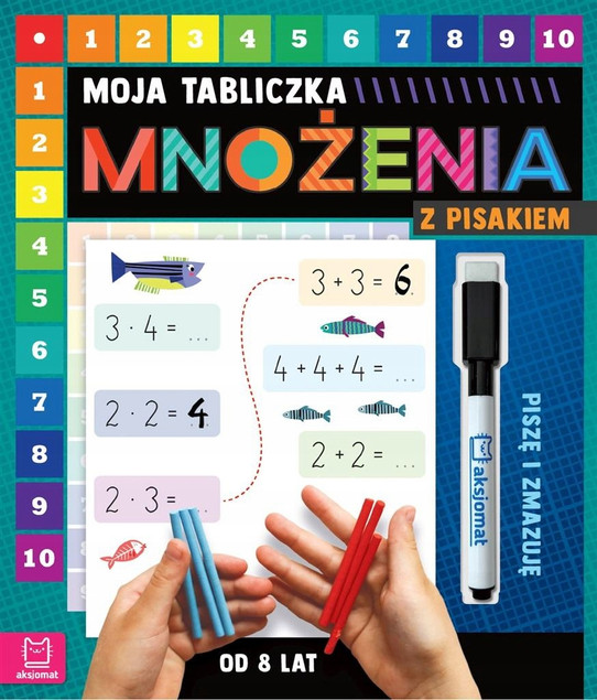 Wesoła Tabliczka Mnożenia Z Pisakiem Piszę i Zmazuję 7+ Aksjomat 3780