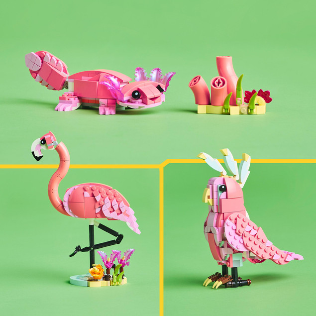 LEGO Creator - Dzikie zwierzęta: różowy flaming 3w1 31170