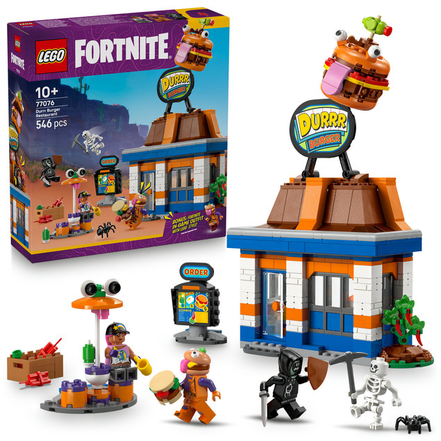 LEGO Fortnite 77076 Restauracja Durrr Burger – Kultowa Figurka Kolekcjonerska