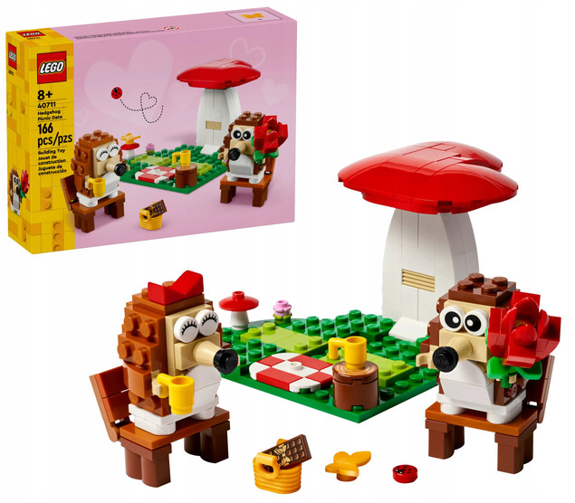 LEGO Ikony 40711 Jeżowy Piknik - Uroczy Zestaw Klocków 166 El.