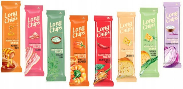 Long Chips Grilled Paprika - chipsy grillowana papryka 75g