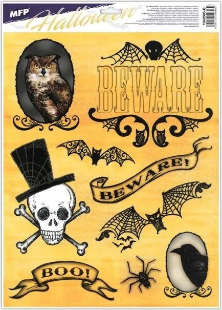 NAKLEJKA FOLIA NA OKNO SZYBĘ HALLOWEEN 30X42CM HA004 MFP