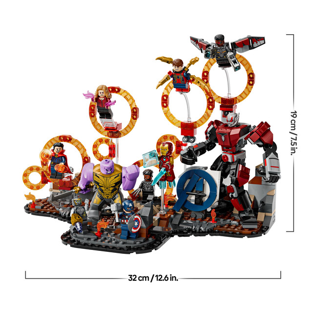 Klocki LEGO Marvel Avengers: Koniec gry – Ostateczna Bitwa 76323 (621 elementów)