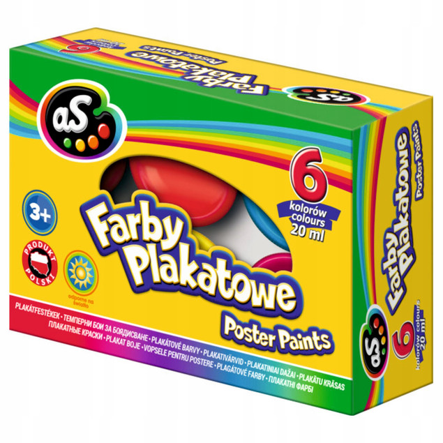 Farby plakatowe 6 kol 20ml