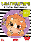 Kolorowanka z Naklejkami: Baw się Kolorami z Miłymi Dinozaurami | Katarzyna Salamon