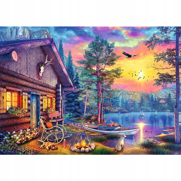 Puzzle Trefl 500 el. Przystań o zachodzie słońca - Premium Plus Quality