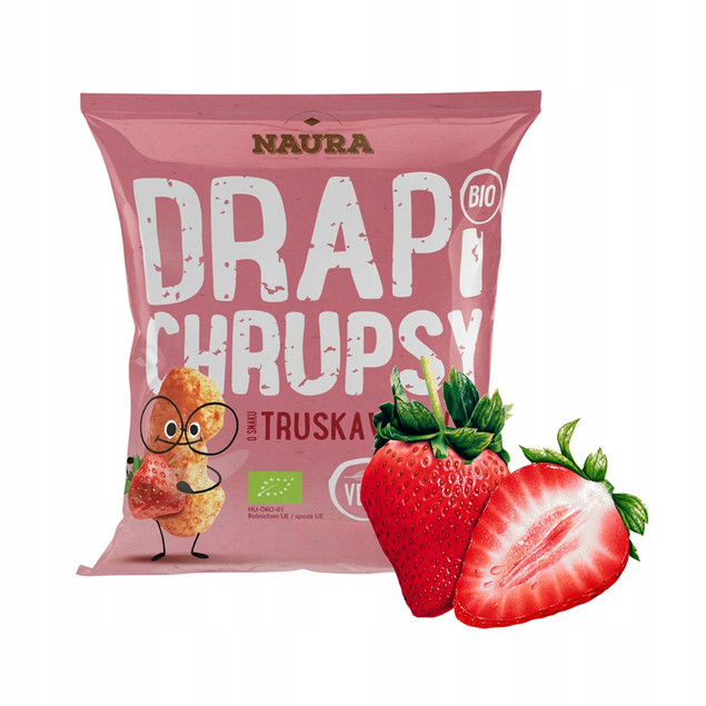 Chrupki truskawkowe Drapi 50g