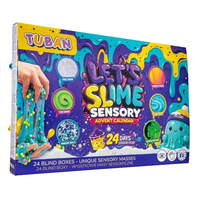 Tuban Let's Slime Kalendarz Adwentowy Sensoryczny 3+