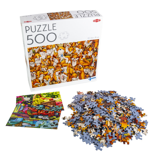 Puzzle Tactic 500 Lisy – Fińska Jakość i Relaks dla Całej Rodziny