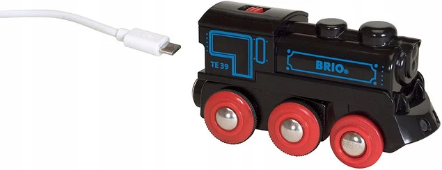 Zabawka Brio Pociąg z akumulatorem i kablem USB dla kolejek dziecięcych_4