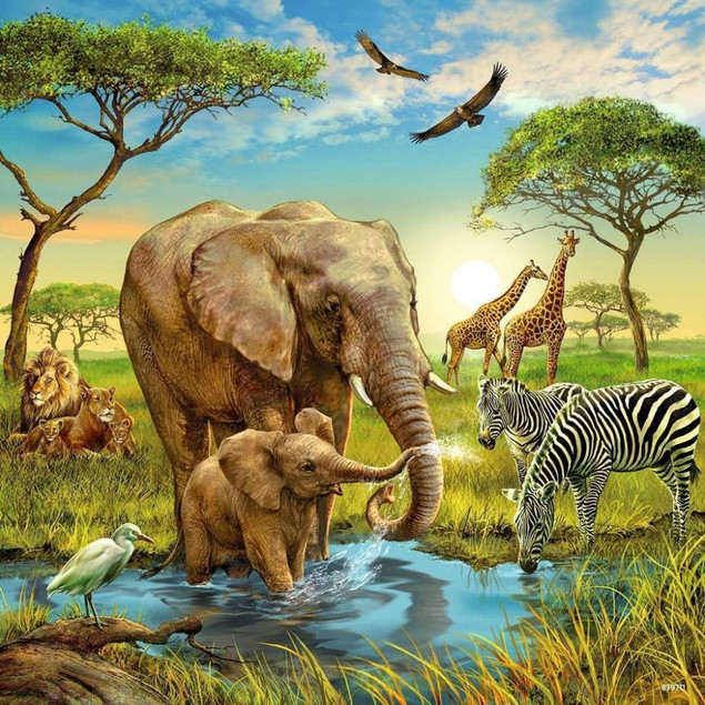 Puzzle Ravensburger 147 elementów zwierzęta 5+