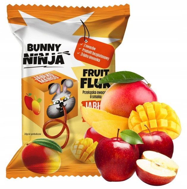 BUNNY NINJA Przekąska Owocowa MIX SMAKÓW Fruit Fluk 15g x9