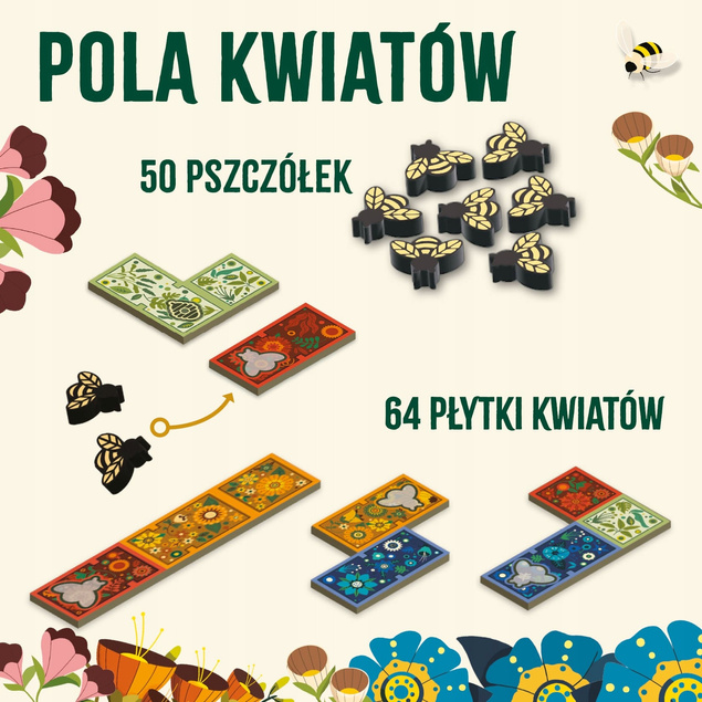 POLA KWIATÓW Gra Planszowa Towarzyska 8+ Nasza Księgarnia