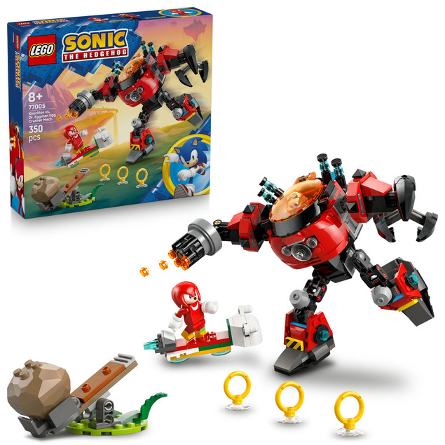 Klocki LEGO Sonic 77005 Knuckles kontra Dr. Eggman Mech Ruchomy Kokpit 8+