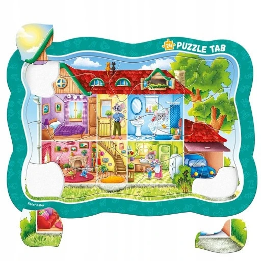 Puzzle ramkowe Mysi Domek Roter Kafer - rozwój motoryczny i wyobraźnia dla dzieci