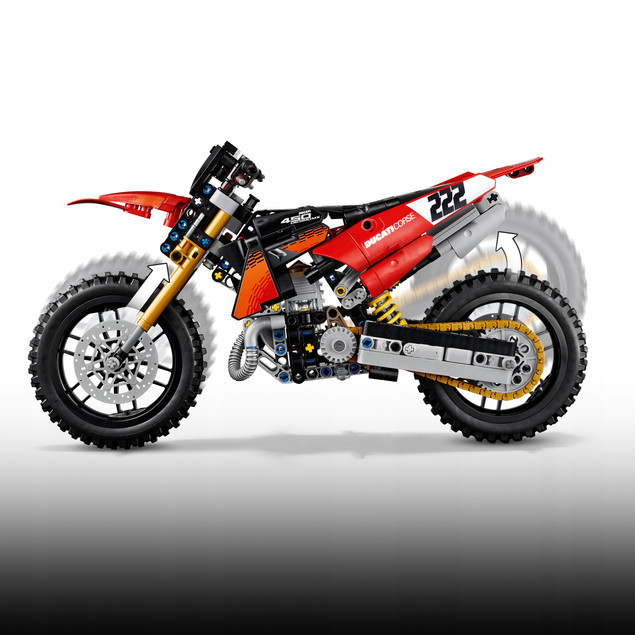 LEGO Technic 42238 Motocykl Ducati Desmo450 MX Factory – Zestaw Konstrukcyjny