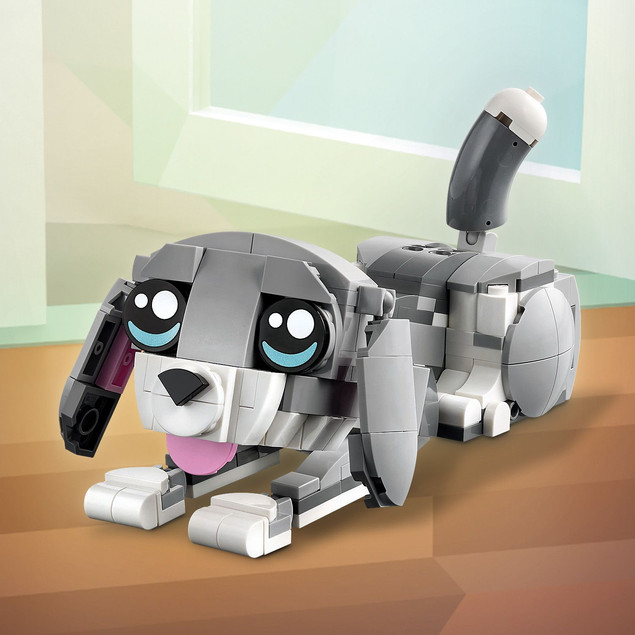 LEGO Creator 3 w 1 31163 Figlarny Kotek - Kot, Pies, Gołąb