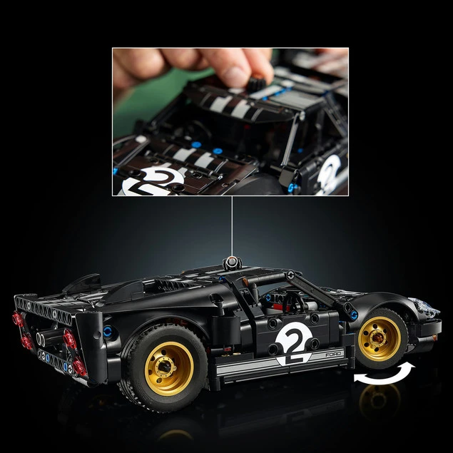 LEGO Technic 42223 Ford GT40 MKII 1966 - funkcja sterowania