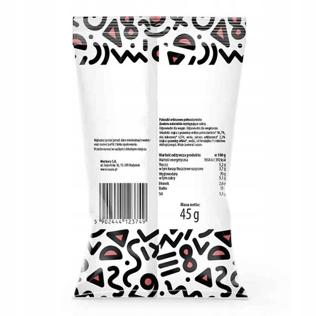 Naura Paluszki Orkiszowe Pełnoziarniste BIO 45g