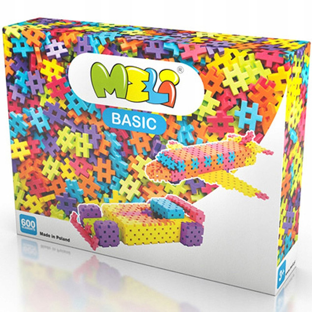 Meli Basic - klocki konstrukcyjne 600 elementów (3+)