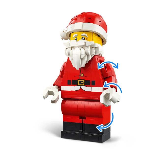 LEGO Ikoniczna Powiększona Minifigurka Świętego Mikołaja 40820 | Prezent & Dekoracja Świąteczna