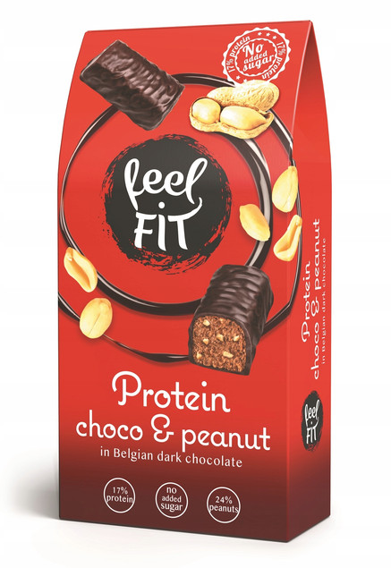 Czekoladki proteinowe z orzechami Feel Fit 83g