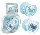 LOVI Smoczek DYNAMICZNY Sylikonowy TIE DYE Niebieski 6-18M+ 22/919