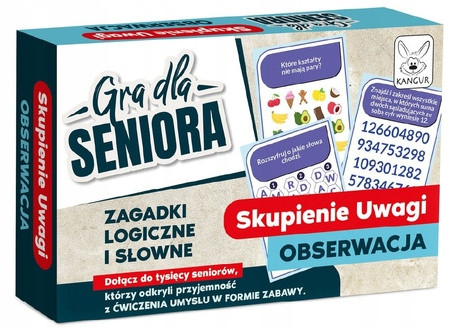 Gra dla Seniora – trening pamięci, koncentracji i spostrzegawczości Kangur