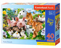 Puzzle Maxi 40 Układanka Farma ZWIERZĘTA Zwierzaki Wieś Koń 4+ Castor