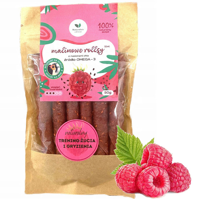 3x Naturalnie Zdrowi Rollsy OWOCOWE MALINA TRUSKAWKA JAGODA