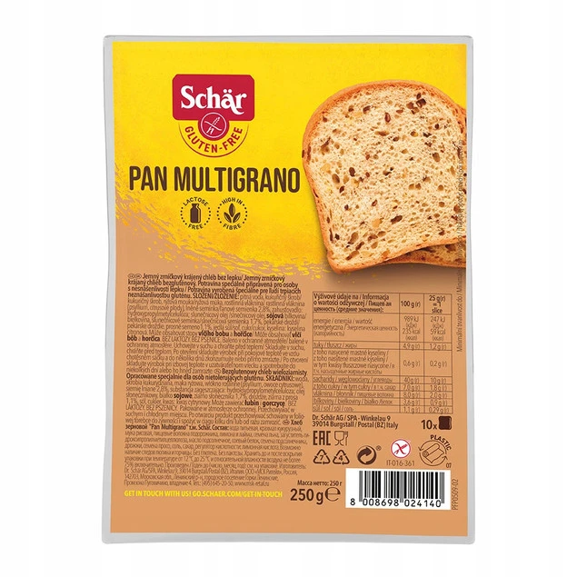 Chleb Schar Pan Multigrano bezglutenowy 250 g